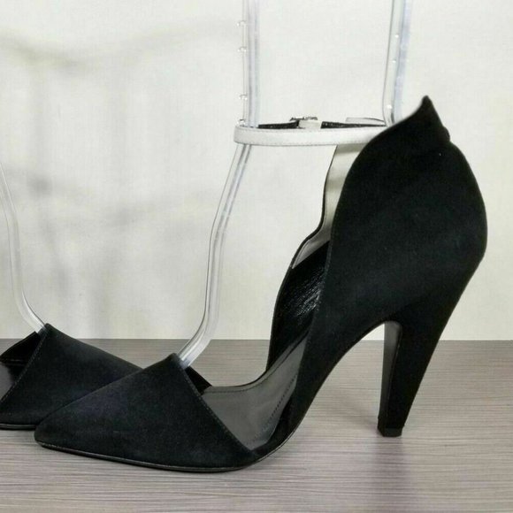 CALVIN KLEIN 205W39NYC Leititia Sandals, Black Suede, Womens Size 8.5 / 38.5 - Picture 6 of 12
